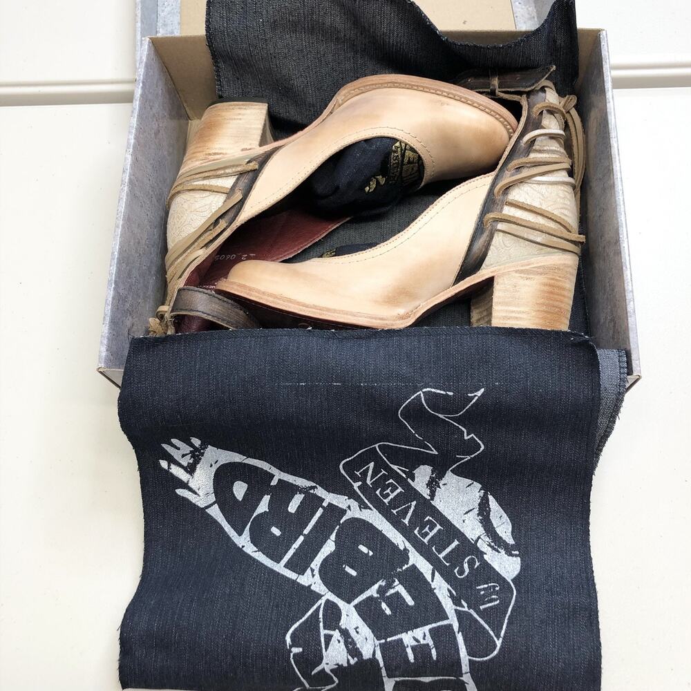 Freebird by Steven Raeanne Mary Jane Heel Boot Taupe Color Ankle Strap Size 8 - Picture 11 of 12